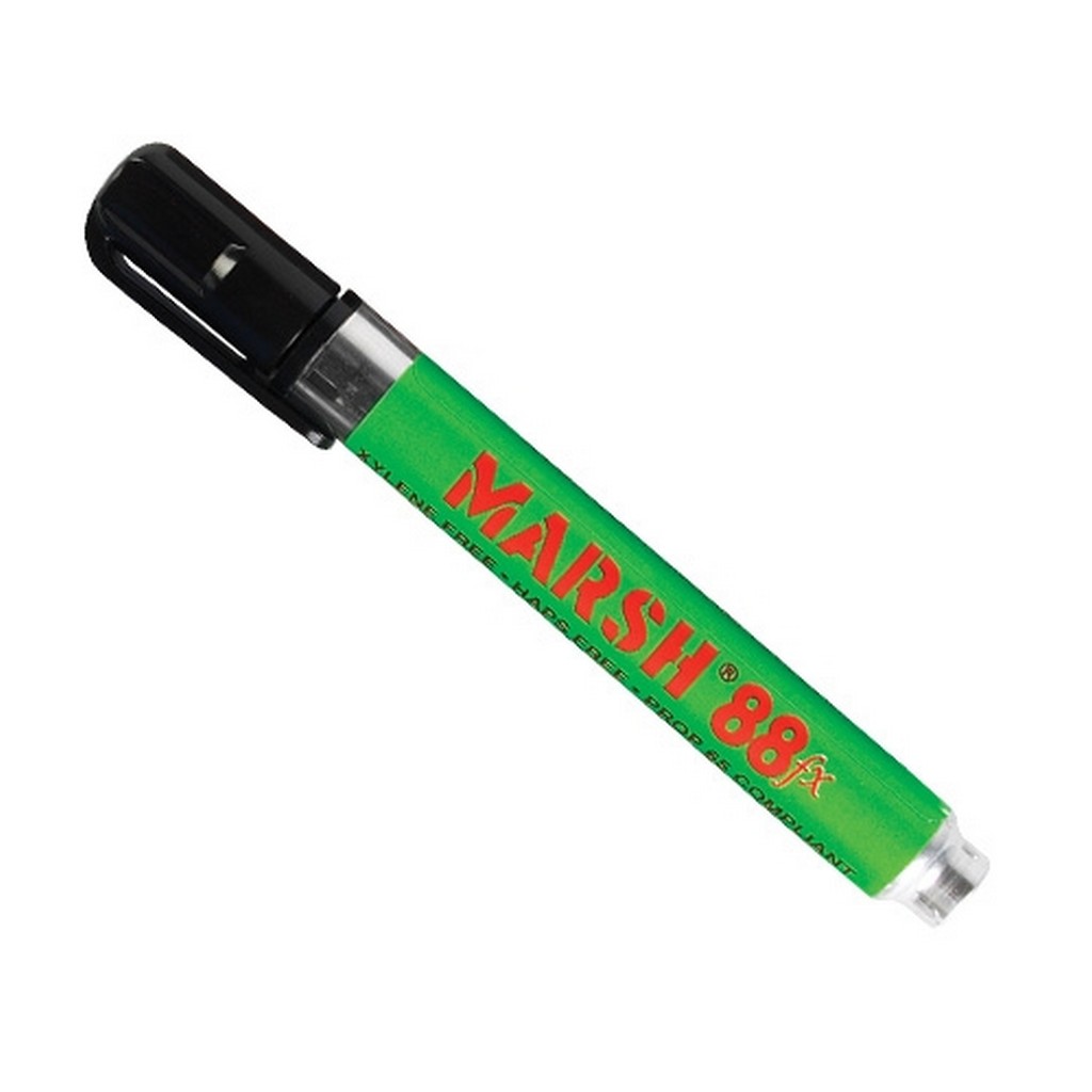 Marsh 88Fx Black Metal Paint Markers (12 Per/Case)