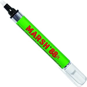 Marsh 88fx Metal Paint Markers White 12/Case MK110WH