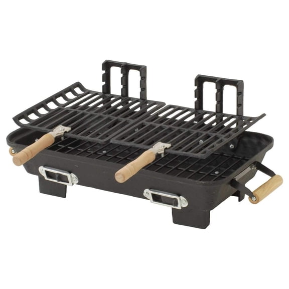 30052 Marsh Allen Kay Home Product's Cast Iron Hibachi Charcoal Grill, 10 by 18-Inch (Limited Edition)