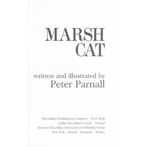 Pre-Owned Marsh Cat (Hardcover) 0027701204 9780027701203