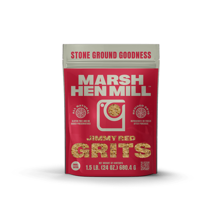 Marsh Hen Mill, Grits, Jimmy Red Grits 24 OZ, Stone Ground