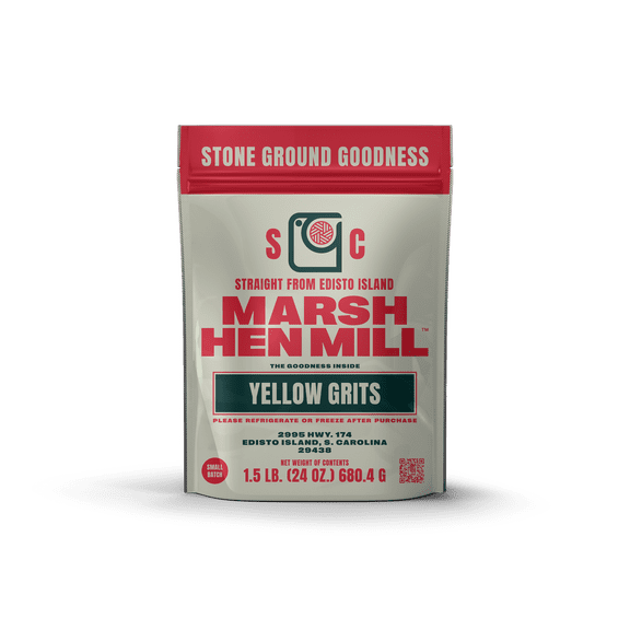 Marsh Hen Mill Stone Ground Yellow Corn Grits, 24 Oz