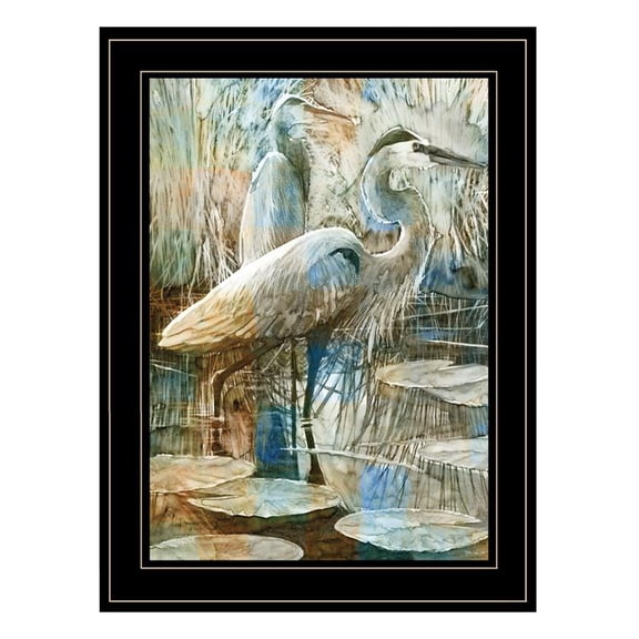 Marsh Herons I by Stellar Design Studio Print Wall Art Wood Multi-Color