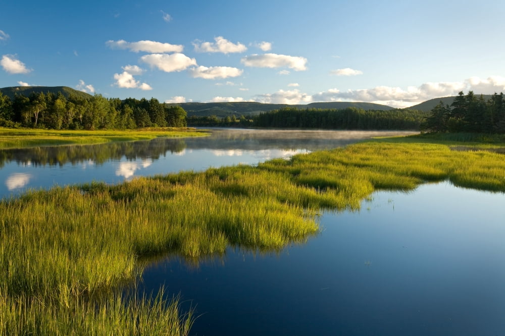 Marsh In Mabou Cape Breton Nova Scotia Canvas Art - John Sylvester  Design Pics (17 x 11)