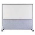 thumbnail image 1 of Marsh Industries BB644K203 64 x 48 in. Vinyl White Markerboard Double Duty Space Divider, Antique White, 1 of 1