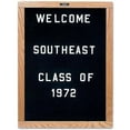 thumbnail image 1 of Marsh Industries DW-218-00BL 24x18 Oak Wood Trim Open-Face Directory Board - Black Felt, 1 of 1