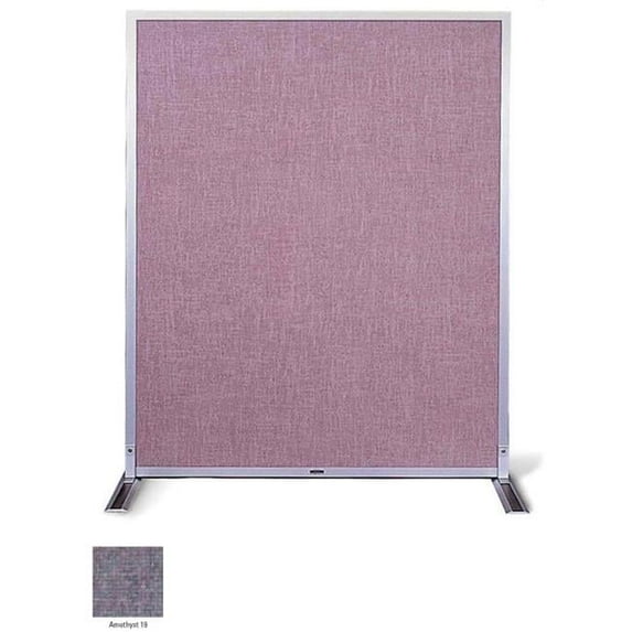 Marsh Industries De-605-0019 72X60 Aluminum Trim Burlap Tackable Space Divider - Amethyst