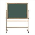 thumbnail image 1 of Marsh Industries Rw-46B-K5K5 48X72 Oak Wood Trim Porcelain Chalkboard Both Sides Reversible - Green, 1 of 1