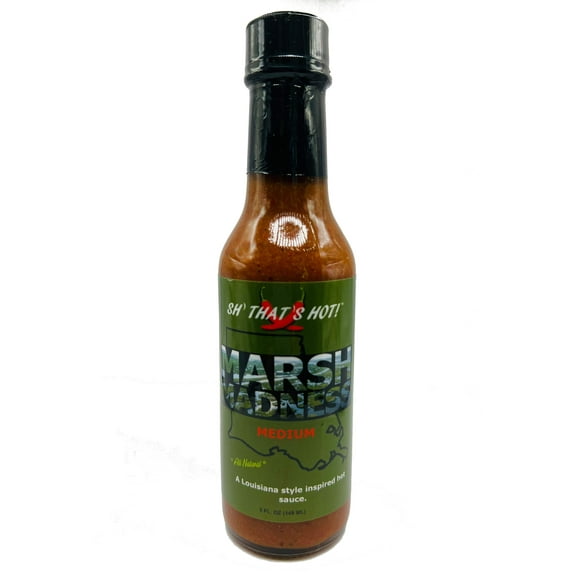 Marsh Madness Medium hot sauce (veteran owned brand)