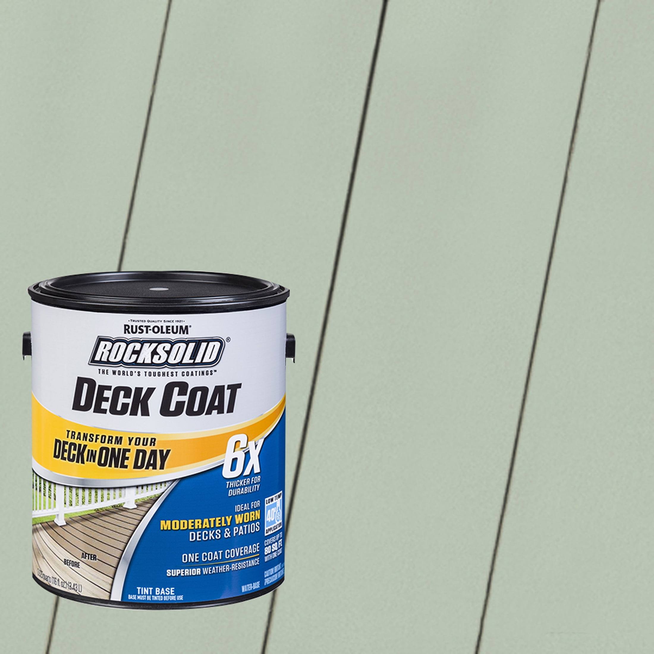 Marsh, Rust-Oleum RockSolid 6X Exterior Wood Deck Coat-319646T, Gallon