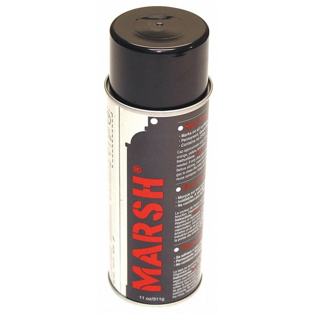 Marsh Stencil Ink,Can,Black,11 oz. 30395