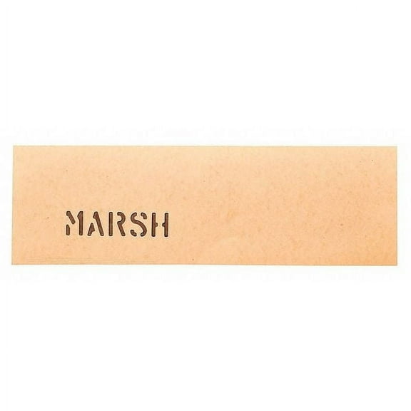 Marsh Oil Stencil Board,Yellow,6 x 20 in.,PK762 OBC15-6X20-50
