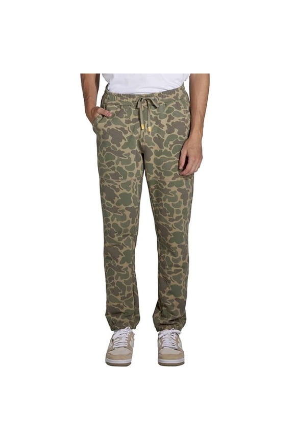 Fireside 2.0 Fleece Pants, Green Mallard Camo, Loose Fit, Adjustable Waist, Dual Hand Pockets