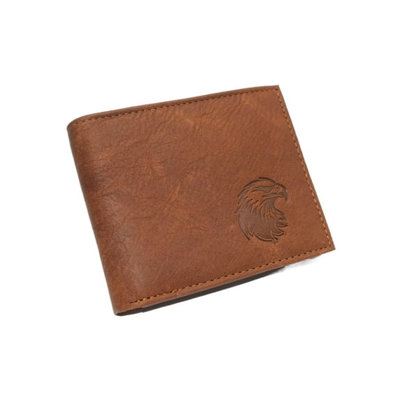 Marshal American Eagle Genuine Leather Bifold Trifold RFID Blocking Wallet for Men Bifold
