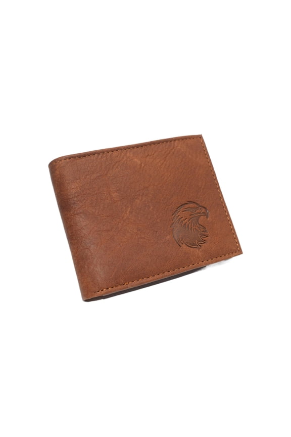 Marshal American Eagle Genuine Leather Bifold Trifold RFID Blocking Wallet for Men Bifold