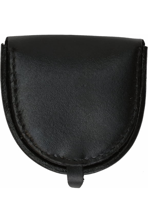 Unisex Leather Change Holder Black