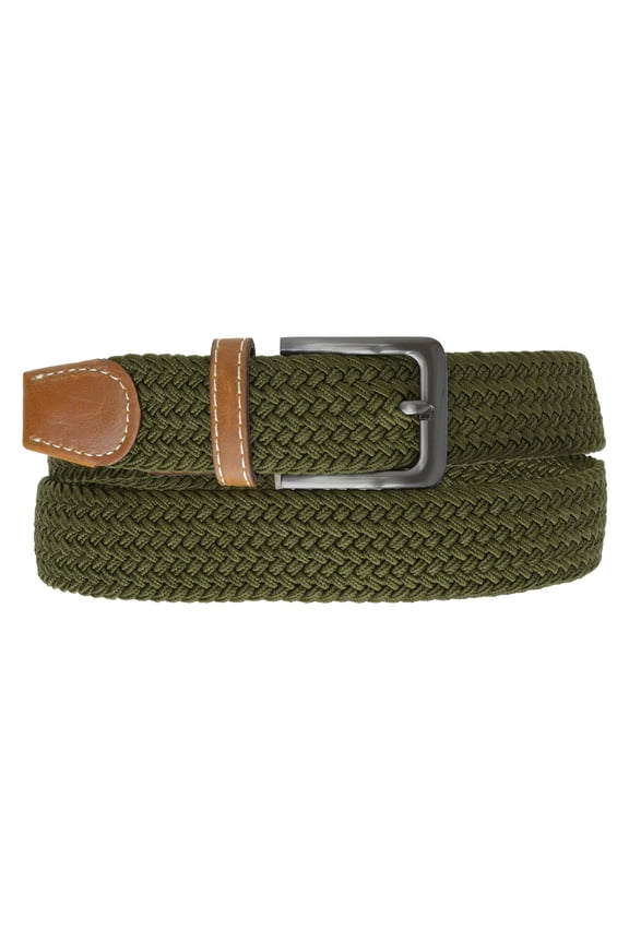 Marshal Braided Elastic Stretch Belts with Gunmetal Buckle  S110