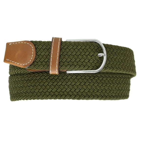 Marshal Braided Elastic Stretch Belts with Metal Buckle S111
