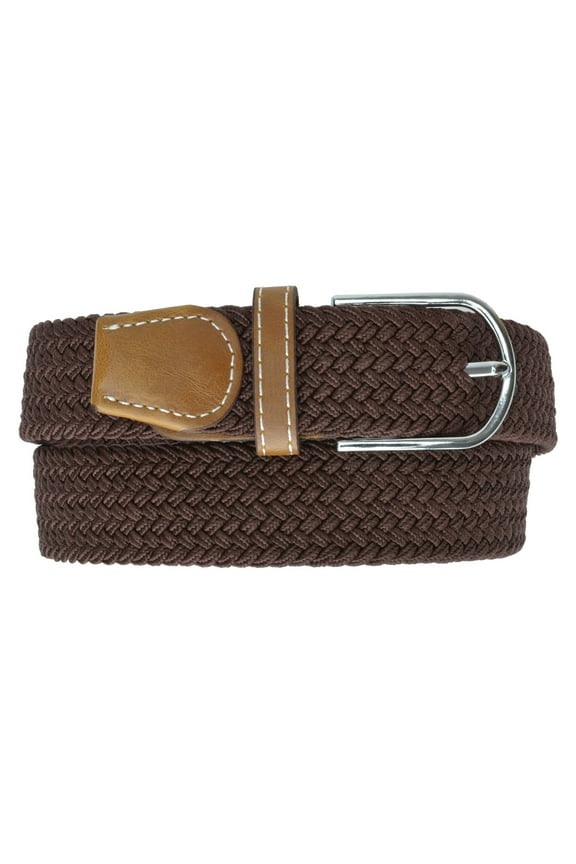 Marshal Braided Elastic Stretch Belts with Metal Buckle S111