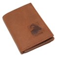 thumbnail image 1 of Marshal Capricorn Zodiac Logo RFID Blocking Real Leather Bifold Trifold Wallet for Men Trifold, 1 of 7