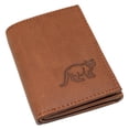 thumbnail image 1 of Marshal Cat RFID Blocking Real Leather Bifold Trifold Kitty Cat Wallet for Men Trifold, 1 of 7