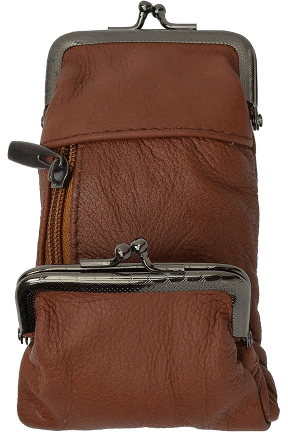 Fold Over Cigarette Case Tan