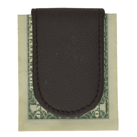 Marshal Genuine Leather Magnetic Money Clip Cash Holder