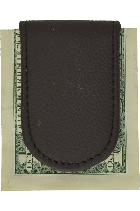 Marshal Genuine Leather Magnetic Money Clip Cash Holder