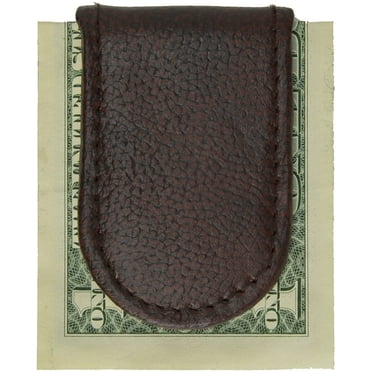 Marshal Genuine Leather Magnetic Money Clip Cash Holder