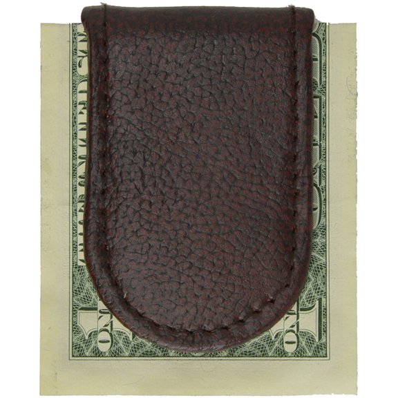 Marshal Genuine Leather Magnetic Money Clip Cash Holder