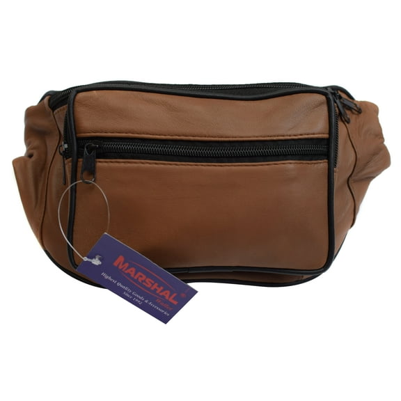 Marshal Leather Fanny Pack- Men Waist Bag -Women Purse Hip Pouch Travel