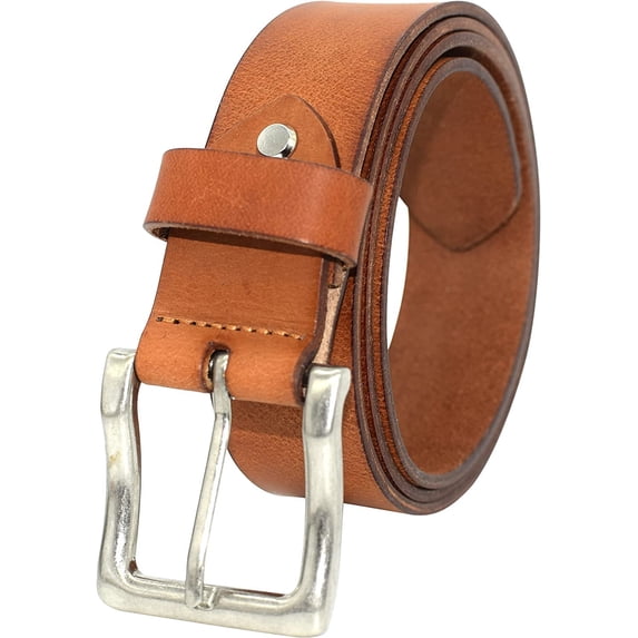 Marshal Men's Genuine Leather Classic Everyday Jean Belt, 1 1/2" Men Handmade Casual Dress Belts