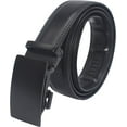 thumbnail image 1 of Marshal Men's Genuine Leather Ratchet Dress Belt With Automatic Buckle Black Buckle1, 32", 1 of 9