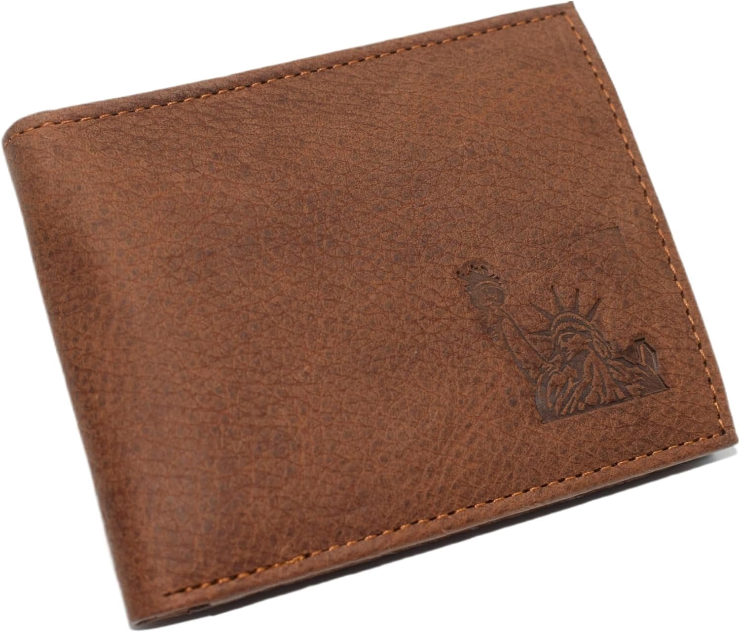 Marshal Statue of Liberty Bifold Trifold RFID Blocking Genuine