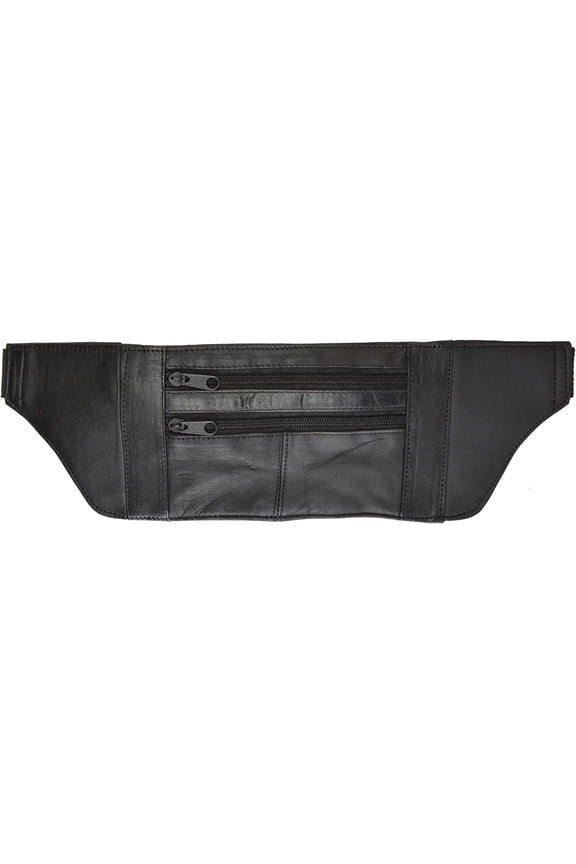 Marshal Ultra Slim Fanny Pack Money Belt - Black