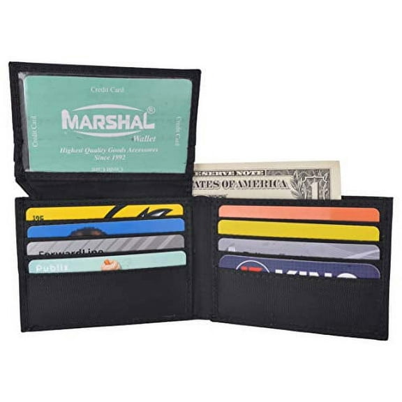 Marshal Wallet Men's Slim Bifold Wallet, Black