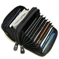 thumbnail image 1 of Marshal Wallet RFID Protection Leather Card Holder Wallet, Black, 1 of 11