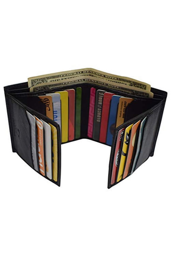 Unisex Causal Bifold Wallet, Black