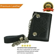 Marshal Wallet Unisex Trifold Wallet, Black