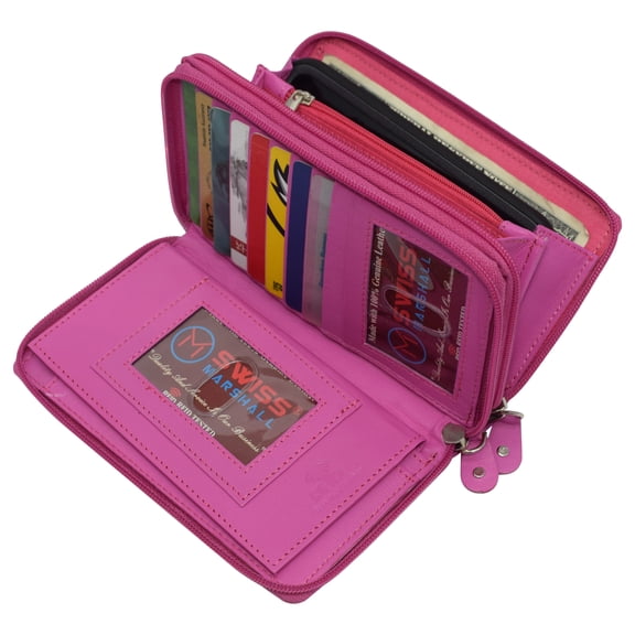 Marshal Wallet Unisex Zipper Wallet, Pink