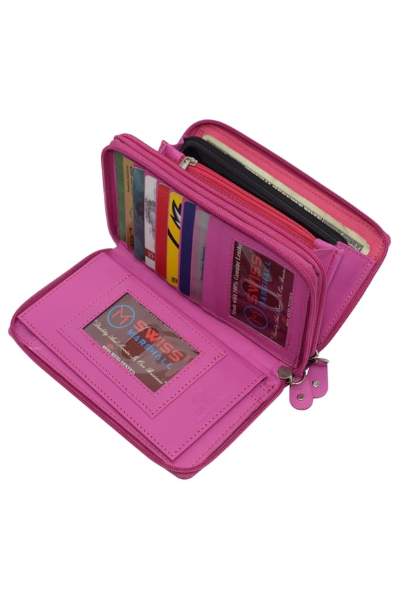 Unisex Zipper Wallet, Pink