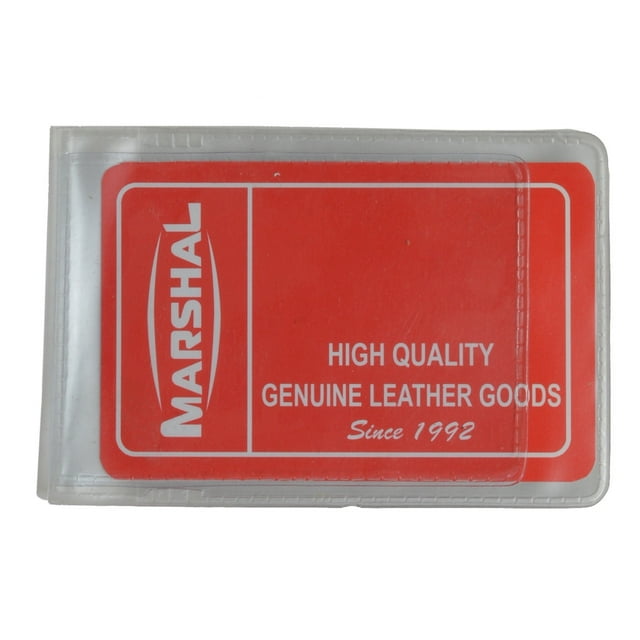 Marshal Wallet Water-Resistant Men Badge & ID Holders, Leather Blue, 0.8 oz, 2 Set