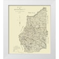 thumbnail image 1 of Marshall 15x17 White Modern Wood Framed Museum Art Print Titled - Coffee County Georgia - Marshall 1891, 1 of 4