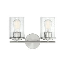Marshall 2-Light Bathroom Vanity Light in Polished Chrome