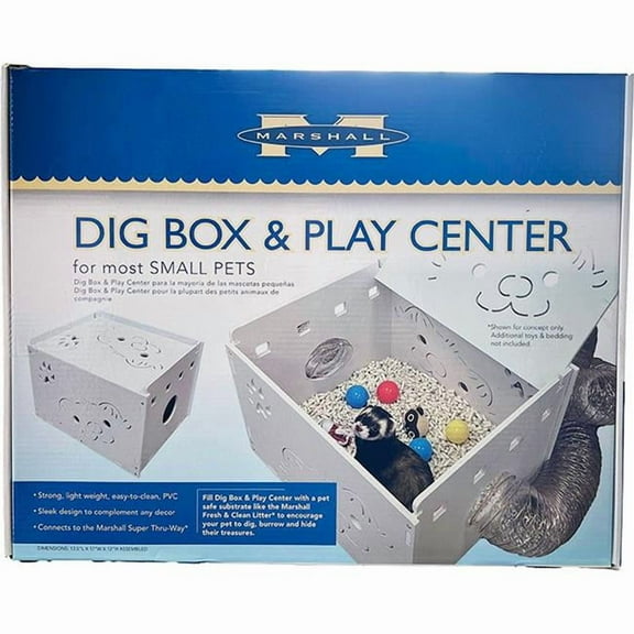 Marshall FT-472 7 lbs Small Animal Dig Box & Play Center, Pack of 4