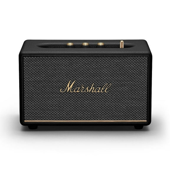 Restored Marshall Acton III Bluetooth Portable Speaker, 3 Speakers, Black
