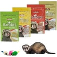 thumbnail image 1 of Marshall Bandits Premium Ferret Treats Variety Pack - 4 Flavors Chicken, Peanut Butter, Banana, and Meaty Bacon - 3 Ounces Each 4 Total Pouches, 1 of 5