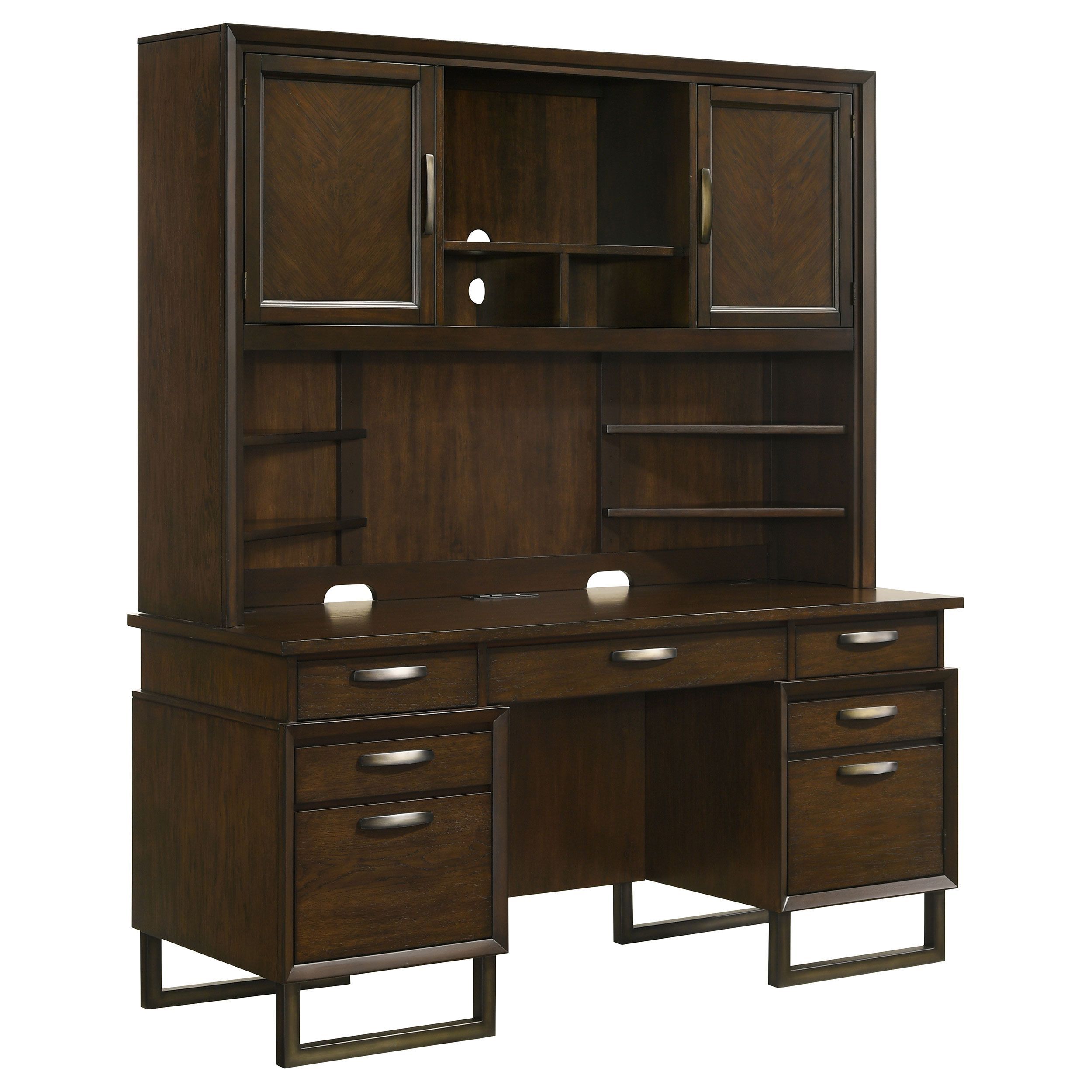 Marshall Credenza Desk with Hutch - Walmart.com