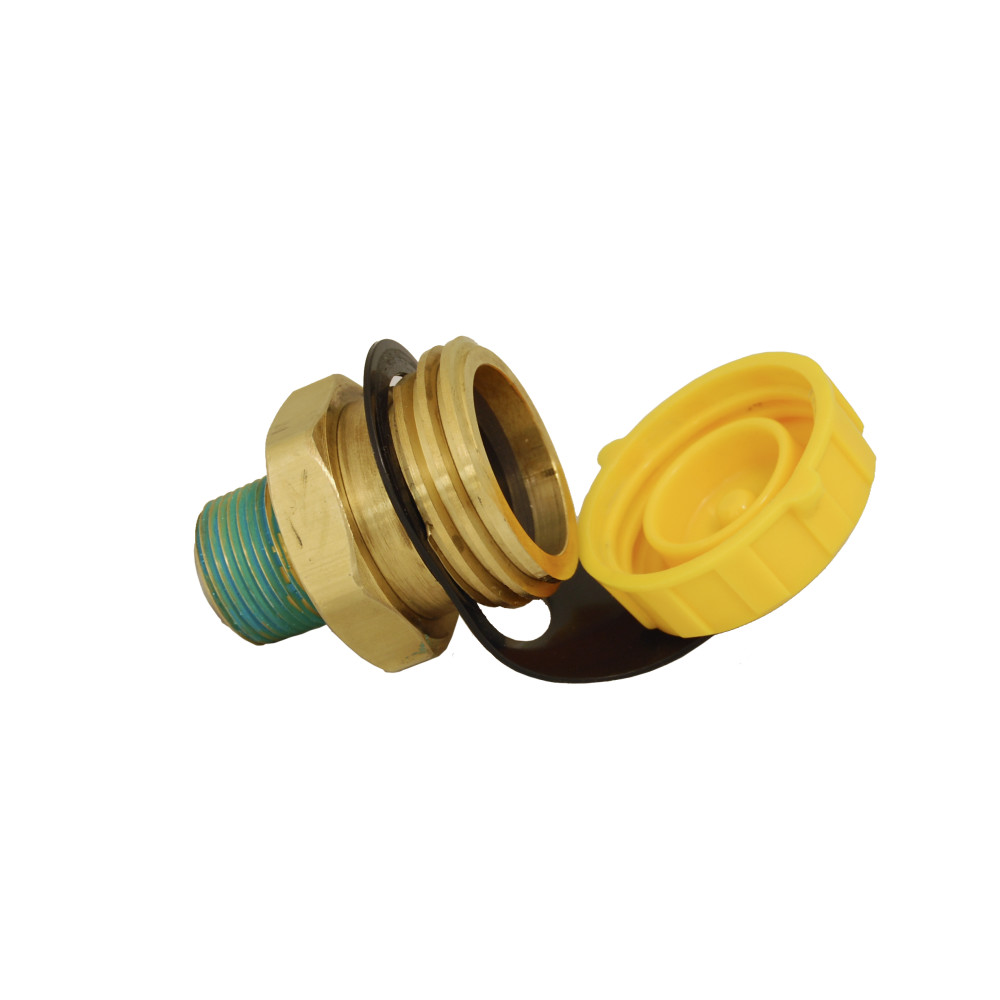 Marshall Excelsior ME601-6 Double Check Fill Valve with Cap and Lanyard - 1.75" M. Acme x 0.75" MNPT