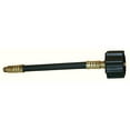 thumbnail image 1 of Marshall Excelsior MER425-18P Flexible Pigtail Hose with Green Female Type 1 Acme Nut x 1/4" Male Inv. Flare - 18", Retail Packaged, 1 of 3
